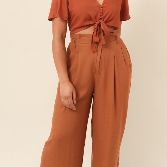 Brown / rust culottes - Picture 1 of 7